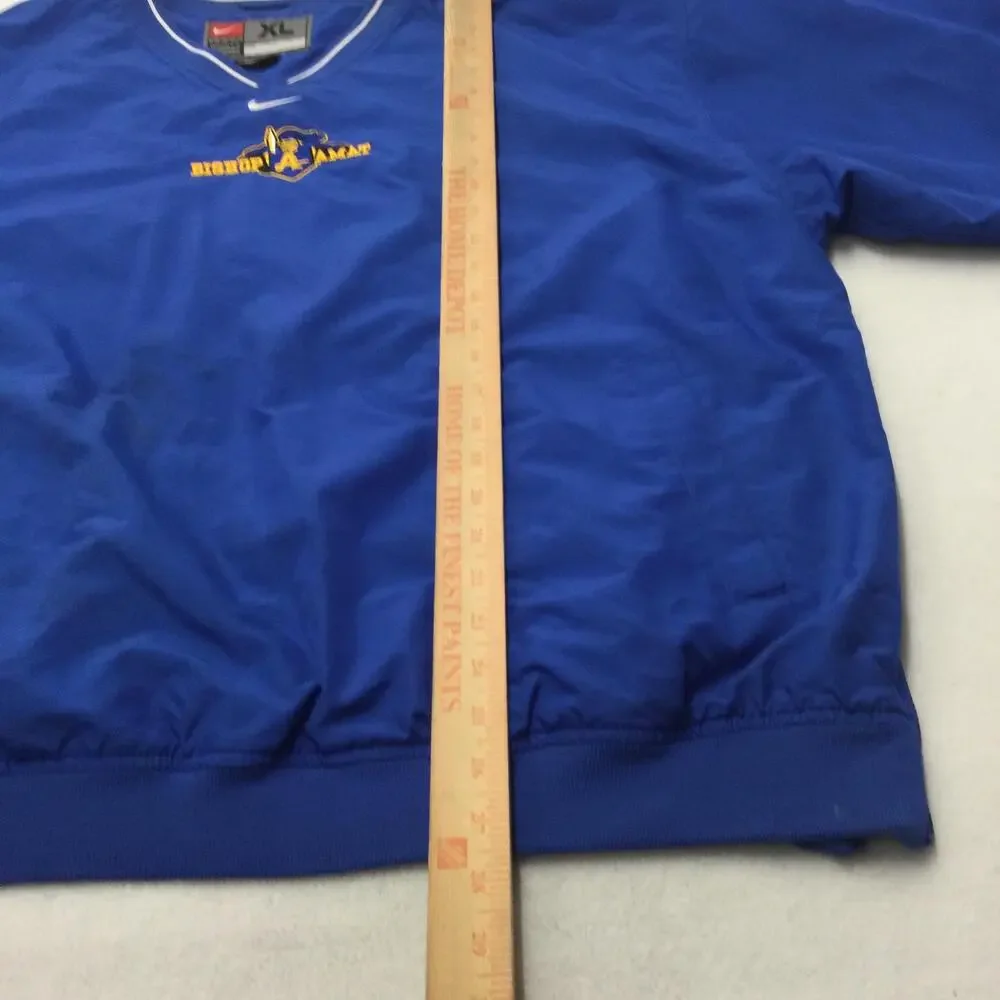 Bishop Amat Jacket Mens XL Blue High School Nike Pullover Windbreaker Lined